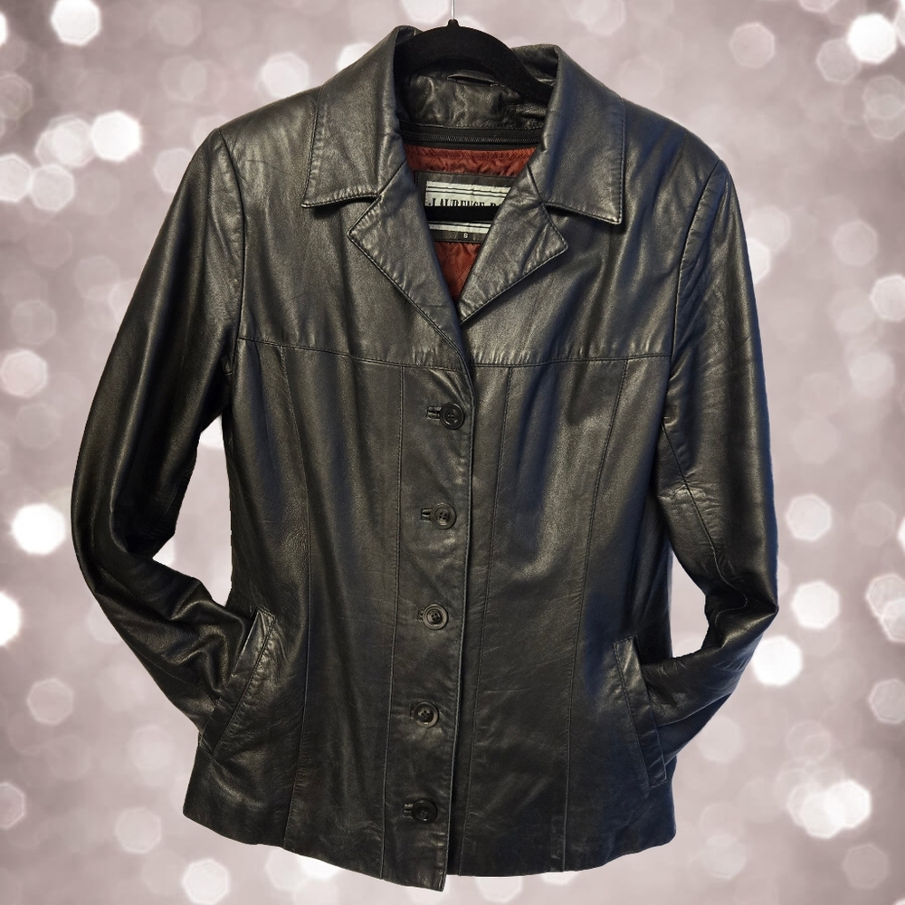 Laurence Roy Vintage Leather‎ Jacket - Size Small